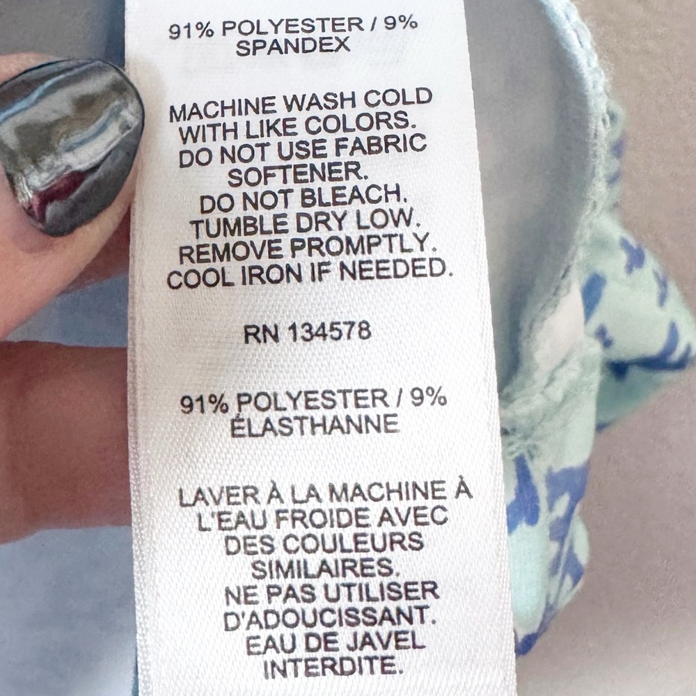 Vineyard Vines Blue Coral Print Performance Dress - Picture 7 of 12